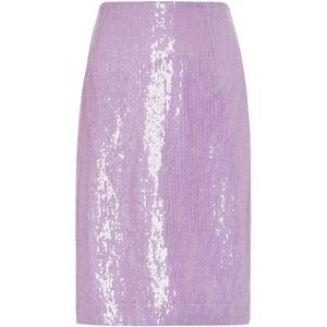 NWT Milly Fall 2023 ‘Adley’ Sequin Skirt in Purple Size 0